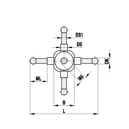 Рубиновый шарик M5 2,5 мм, твердосплавный стержень, L 45 мм ML 8 Renishaw A-5555-0072